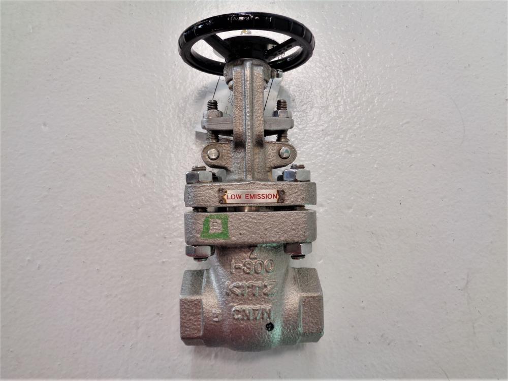 Kitz 1" Threaded 300# CN7M Monel Gate Valve AK300UMCN